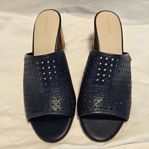 Cole Haan, Women's Size 11, Navy Blue Mule